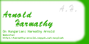 arnold harmathy business card